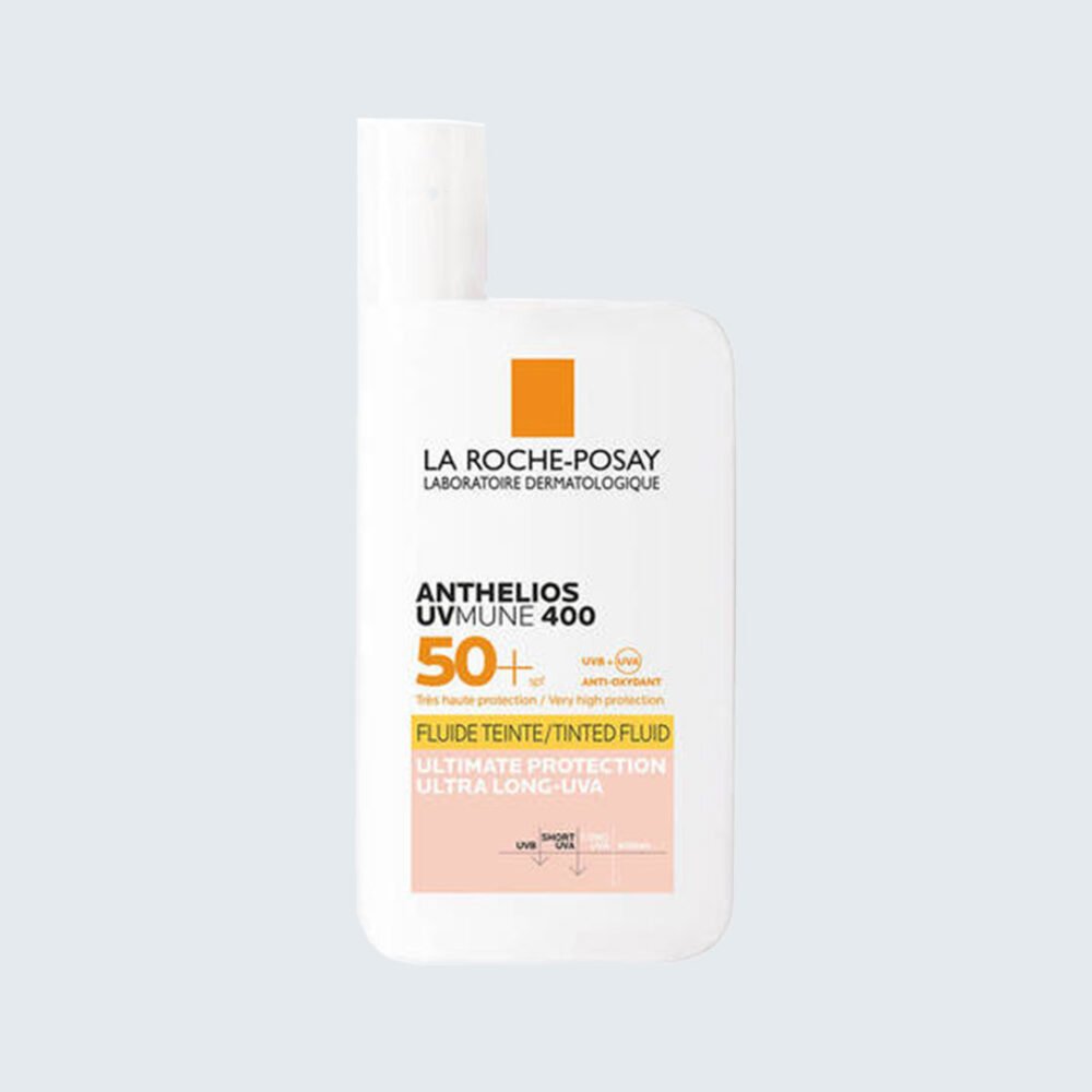 ⁦لاروش بوزيه سائل واقي شمسي غير مرئي ومُلوّن| SPF50+ – 50مل|La Roche-Posay Anthelios Tinted Invisible Fluid Sunscreen SPF50+ – 50ml⁩ - الصورة ⁦1⁩