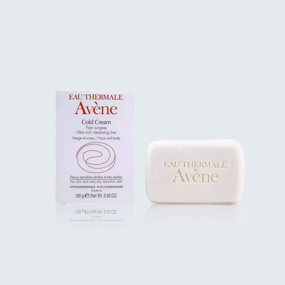 ⁦أفين كولد كريم صابون منظف للبشرة الجافة والحساسة – 100غ|Avene Cold Cream Cleansing Bar for Dry Sensitive Skin – 100g⁩ - الصورة ⁦1⁩