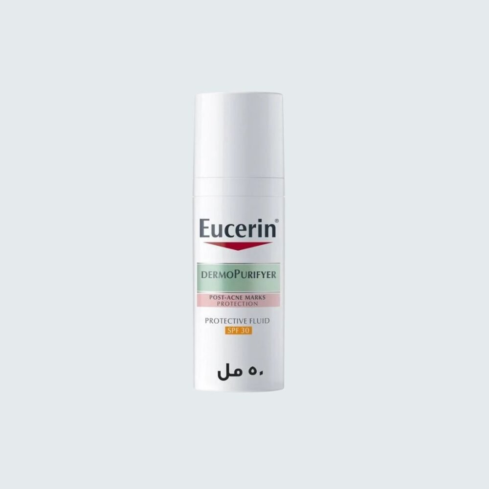 ⁦يوسيرين ديرمو بيوريفاير سائل حماية SPF 30 للبشرة الدهنية – 50مل|Eucerin DermoPurifyer Protective Fluid SPF 30 – 50ml⁩ - الصورة ⁦1⁩