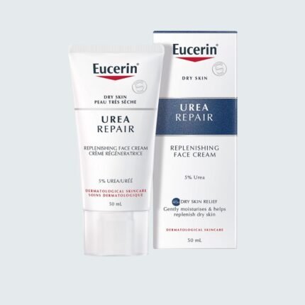 يوسيرين يوريا ريبير كريم مُرطب للوجه 5% يوريا – 50مل|Eucerin UreaRepair Replenishing Face Cream 5% Urea – 50ml